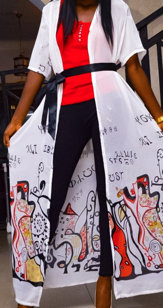 Kimono/ printed kimono/